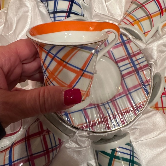 Groovy & Colorful Espresso set. - Picture 4 of 6